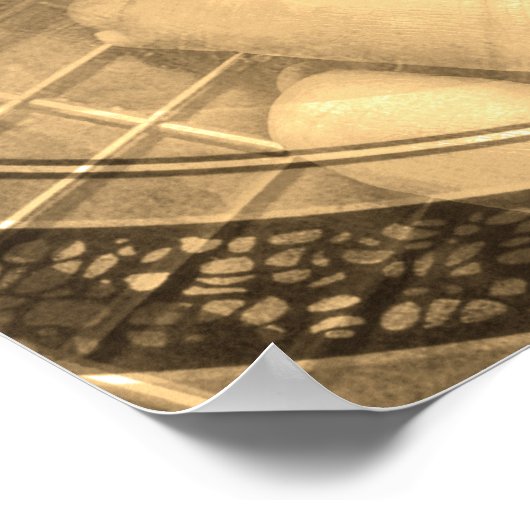 Guiter-speler zangeres collage poster (Hoek)