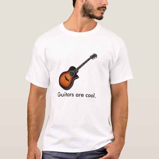 Guiters zijn cool. t-shirt (Voorkant)