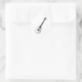 Guitlijntekening Ronde Sticker (Tas)