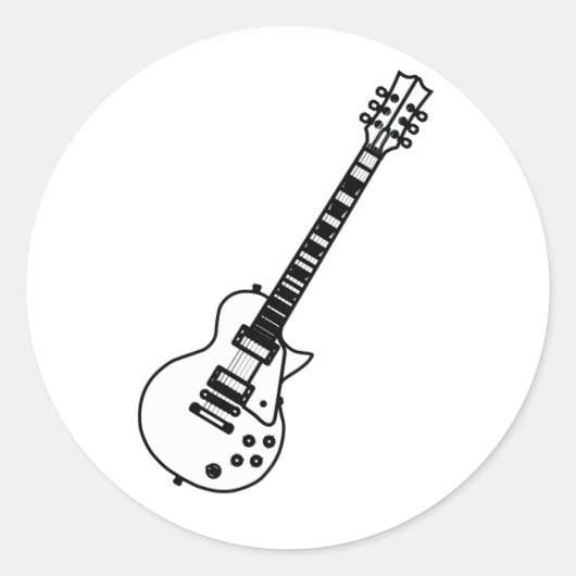 Guitlijntekening Ronde Sticker (Voorkant)