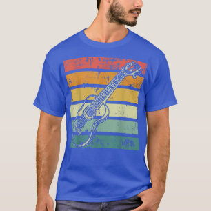 Guitretro musicus gitarist elektrisch g t-shirt