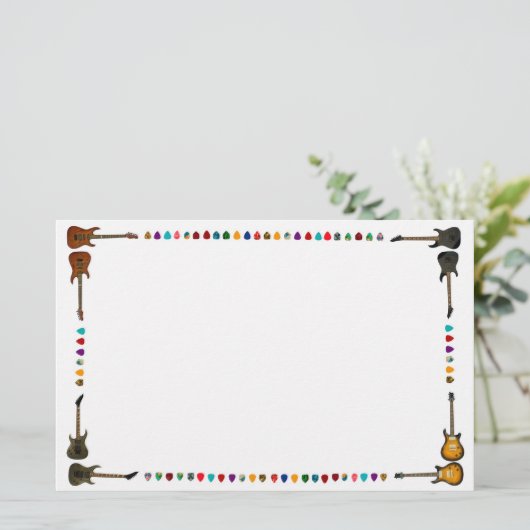 Guituitrusting Briefpapier (Staand voorkant)