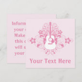 Guitvormig ontwerp kaart (Voorkant / Achterkant)