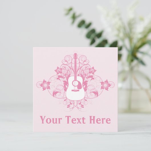 Guitvormig ontwerp kaart (Staand voorkant)