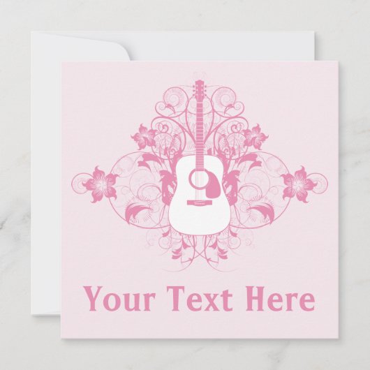 Guitvormig ontwerp kaart (Voorkant)