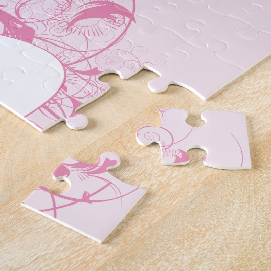 Guitvormig ontwerp legpuzzel (Zijkant)