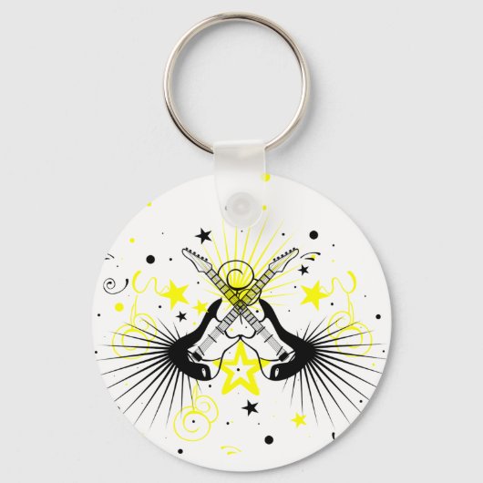Guitvormig ontwerp sleutelhanger (Voorkant)