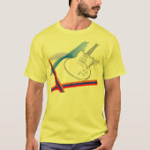 Guitvormig ontwerp t-shirt (Voorkant)