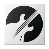 Guitvormig ontwerp tegeltje (Voorkant)