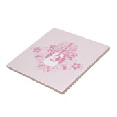 Guitvormig ontwerp tegeltje (Zijkant)