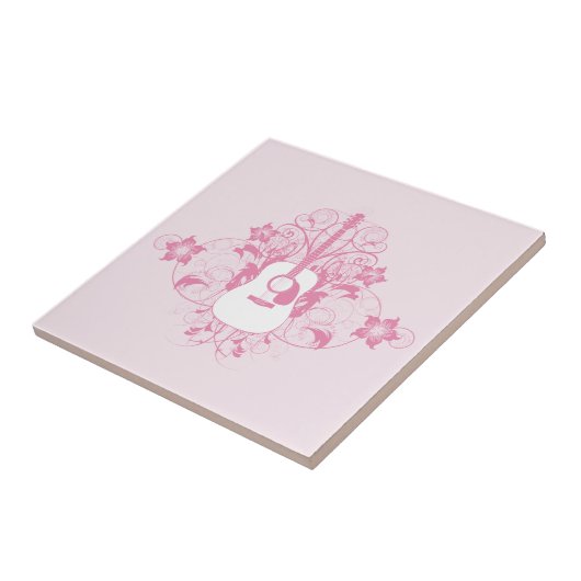 Guitvormig ontwerp tegeltje (Zijkant)