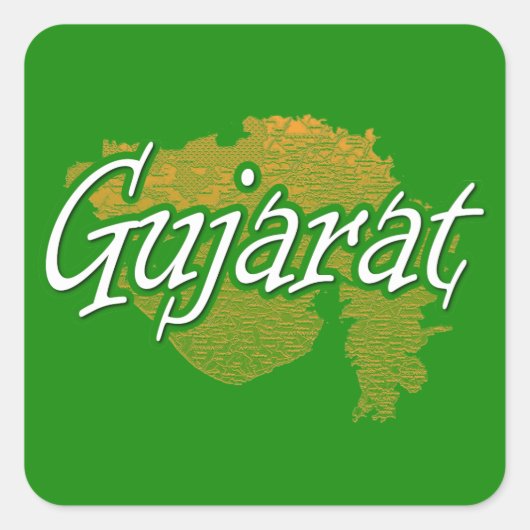 Gujarat Vierkante Sticker (Voorkant)