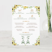 Gujarati Huwelijksprogramma als Hindoe Huwelijksgi Programma (Achterkant)