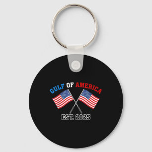 GUL-F Retro of America EST 2025 Amerikaanse vlag Sleutelhanger