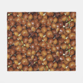 Gulab Jamun Dessert Sweet Food Fleece Deken (Voorkant (Horizontaal))