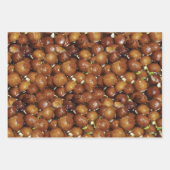 Gulab Jamun Dessert Zoet Voedsel Patroon Inpakpapier Vel (Voorkant)