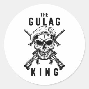 Gulag Koning Gamen Gamer Warzone Gamer Cadeau Ronde Sticker