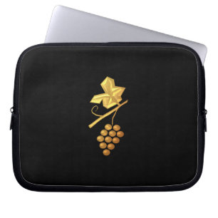 Gulden "3-D"-druiven Laptop Sleeve