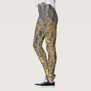 Gulden afbeelding met grijze borden, rechthoekige leggings
