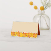 Gulden bladeren Najaars evenementenkaarten Plaatskaartje (Achterkant)