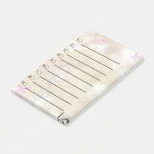 Gulden bloem om een lijst te maken post-it® notes (Schuin)