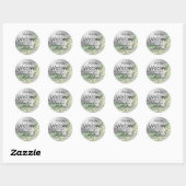 Gulden bronzen gradiënt getextureerde zwarte kleur ronde sticker (Vel)