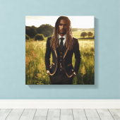 gulden eerbied canvas afdruk (Insitu (Houten vloer))