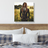 gulden eerbied canvas afdruk (Insitu (Slaapkamer))