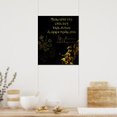 GULDEN ENGEL INSPIRERENDE QUOTE POSTER  (Keuken)