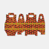 Gulden enkels met een rode hartritmehouder bedankdoosjes (Uitgevouwen)