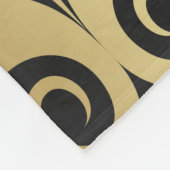 Gulden glans. Goud deco geomet Fleece Deken (Hoek)