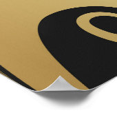 Gulden glans. Goud  deco geomet Poster (Hoek)
