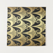 Gulden glans. Goud deco geomet Wandkleed (Voorkant (horizontaal))