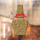 Gulden glitter NAIL salon sticker window clans (Vel 2)