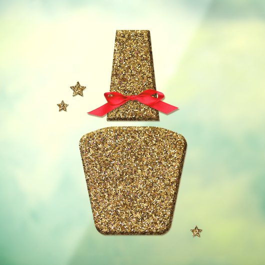 Gulden glitter NAIL salon sticker window clans (Vel 3)