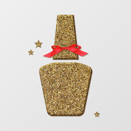 Gulden glitter NAIL salon sticker window clans