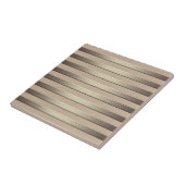 Gulden glittergradiënt gestripte strepen bron tegeltje (Zijkant)