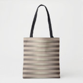 Gulden glittergradiënt gestripte strepen bron tote bag (Voorkant)