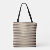 Gulden glittergradiënt gestripte strepen bron tote bag (Achterkant)