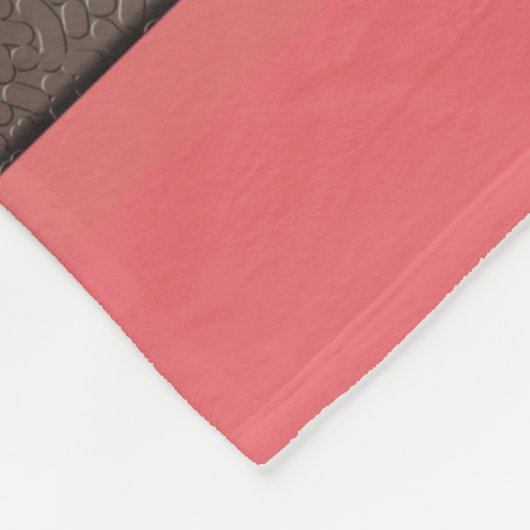 Gulden glittergradiënt gestripte strepen cora fleece deken (Hoek)