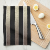 Gulden glittergradiëntstrips met striping, blz. theedoek (Quarter Fold)