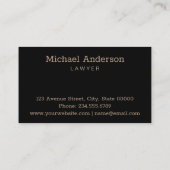 Gulden glittergradiëntstrips met striping, blz. visitekaartje (Achterkant)