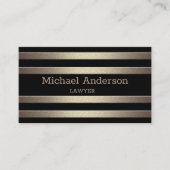 Gulden glittergradiëntstrips met striping, blz. visitekaartje (Voorkant)