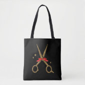 Gulden glitterschaar - Haardresser stylist Tot Tote Bag (Voorkant)
