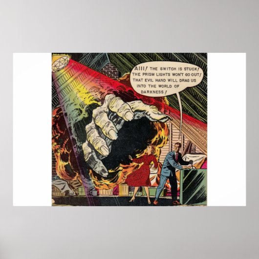 Gulden  horrorstrips, enge retro poster (Voorkant)