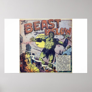 Gulden  horrorstrips, enge retro poster