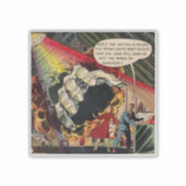 Gulden  horrorstrips, enge retro sticker (Voorkant)