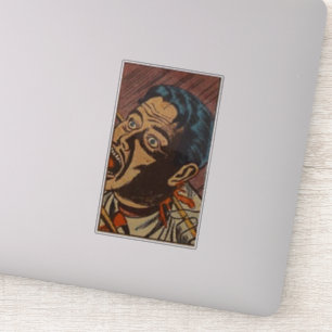 Gulden jaren '80: gruwelijke stripverhalen   enge  sticker