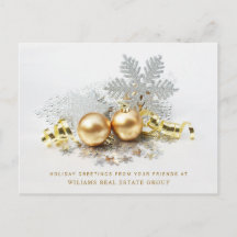 Gulden kerstbal Balls Ornament Corporate Greeting