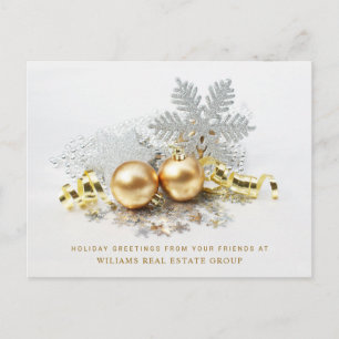 Gulden kerstbal Balls Ornament Corporate Greeting Briefkaart